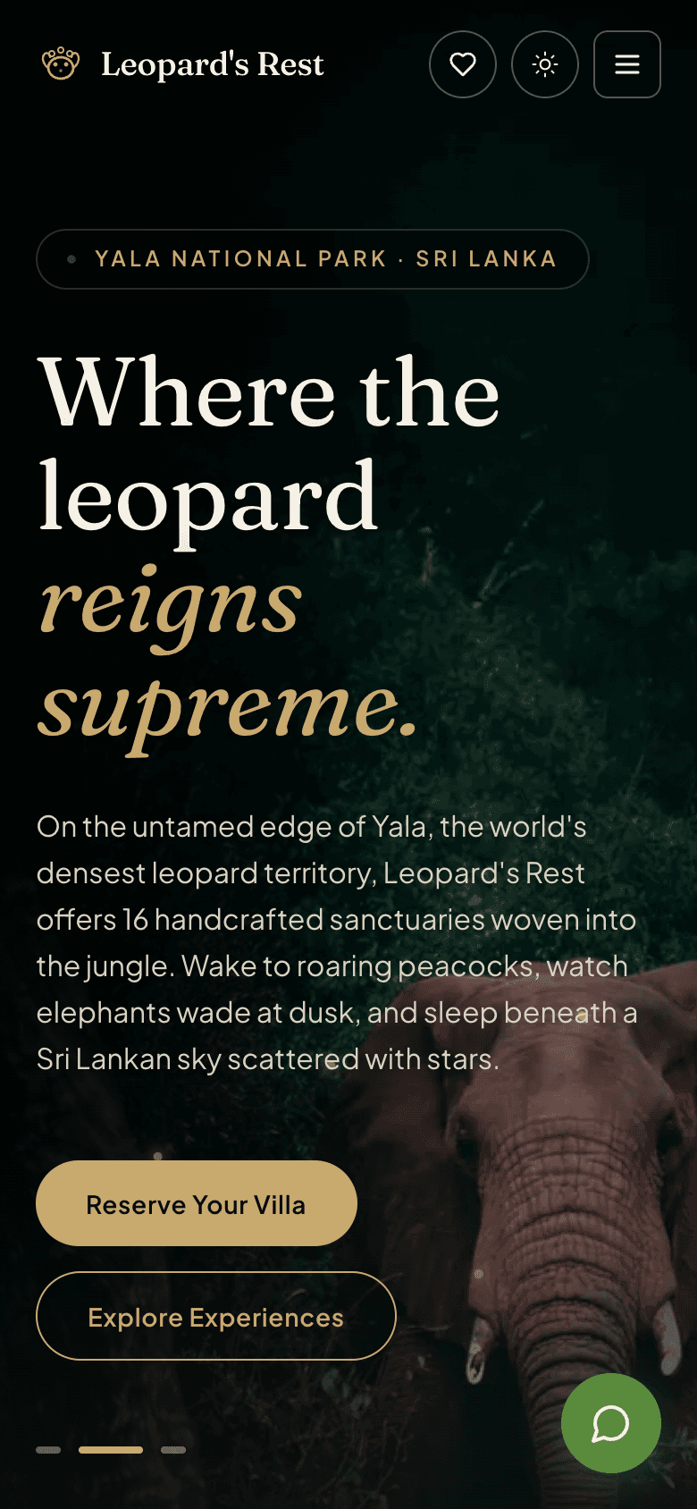 Leopard's Rest on mobile